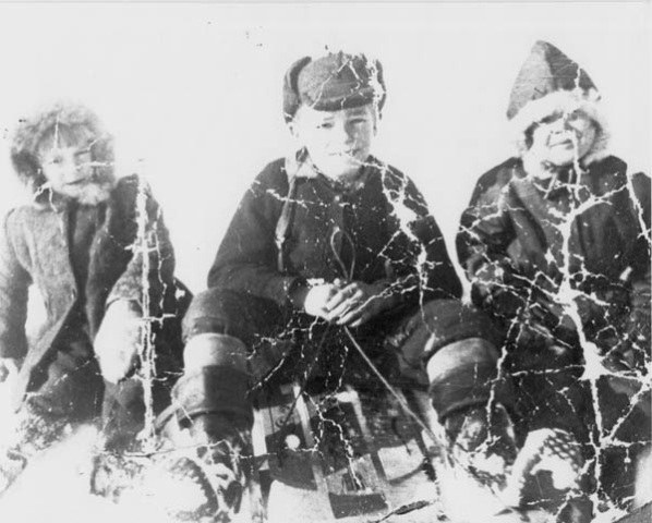 249: l-r Ethel Lambe, Paul Lambe, Florence Kerrivan. (circa 1953-1955) [courtesy of Florence (Kerrivan)  Chesney]  - Ethel and Paul children of James Lambe &amp;amp; Catherine Rodgers; Florence daughter of Peter  Kerrivan &amp;amp; Cecilia Cheeseman